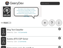 Tablet Screenshot of geerydev.com